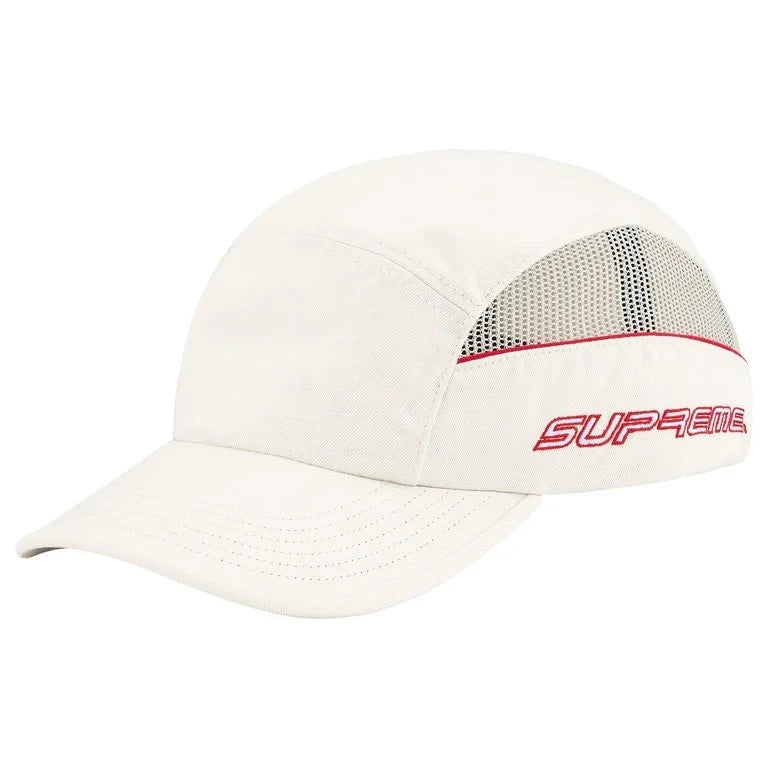 Supreme Side Mesh Piping Camp Cap Stone