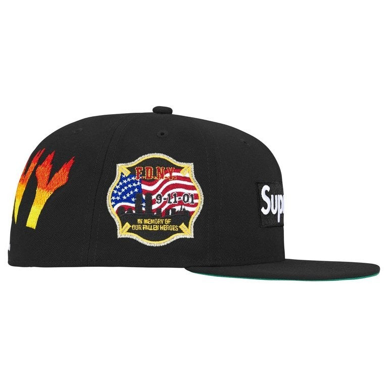 Supreme x FDNY Box Logo New Era Black