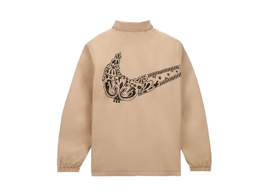 Nike Dia De Muertos Coach Jacket Beige