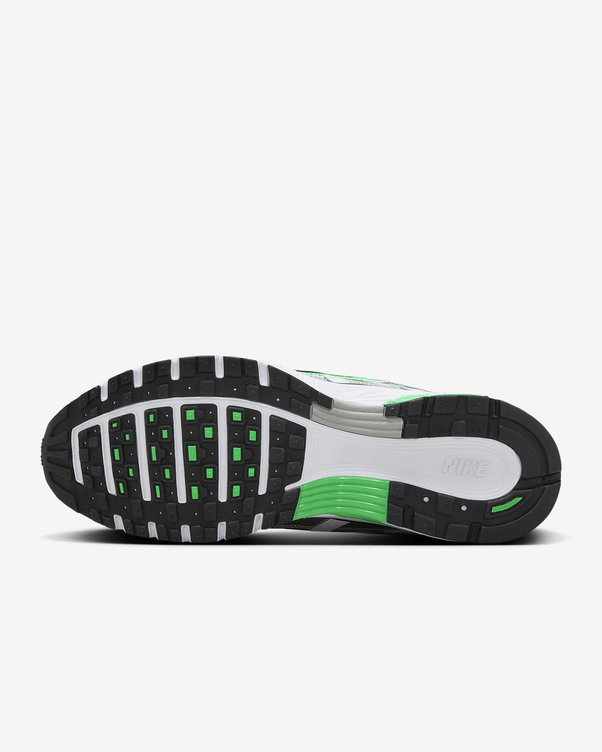 CD6404-104 Nike P-6000 White Metallic Silver Spring Green Black (Men's)