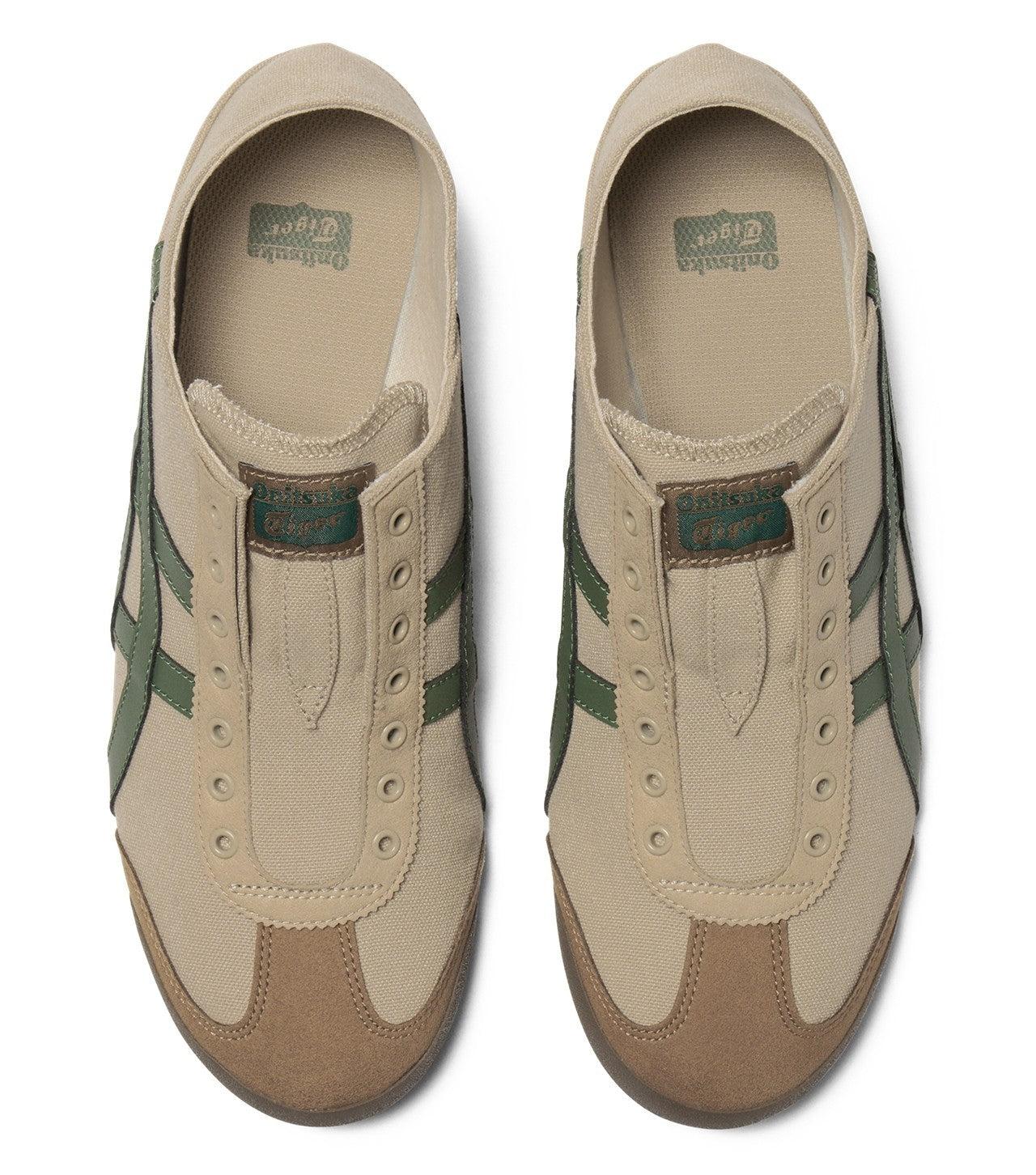 1183A437-253 Onitsuka Tiger MEXICO 66 PARATY BEIGE GRASS GREEN (Men's)