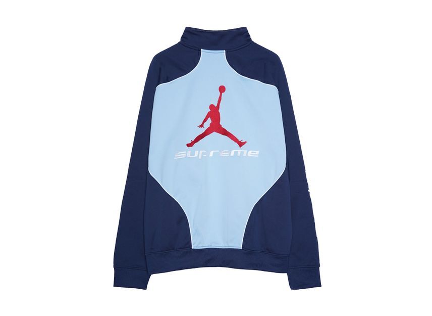 Supreme Jordan Tricot Track Jacket Blue