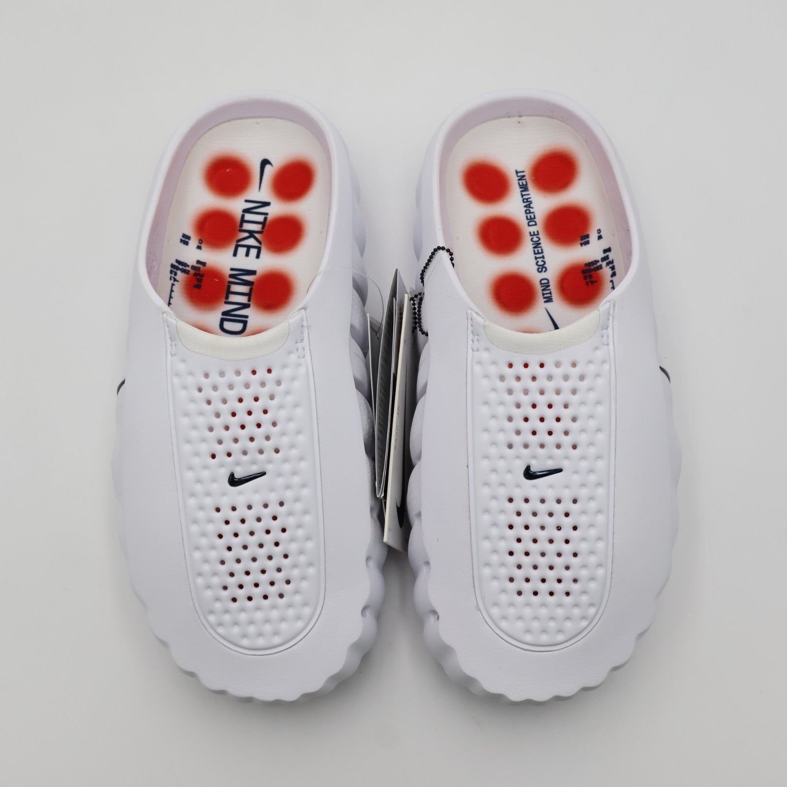 HQ4307-101 Nike Mind 001 Mules White Speed Red (Men's)