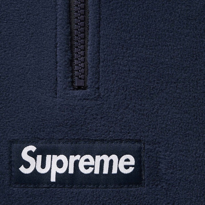 Supreme Polartec Face Mask Half Zip Hooded Sweatshirt Navy