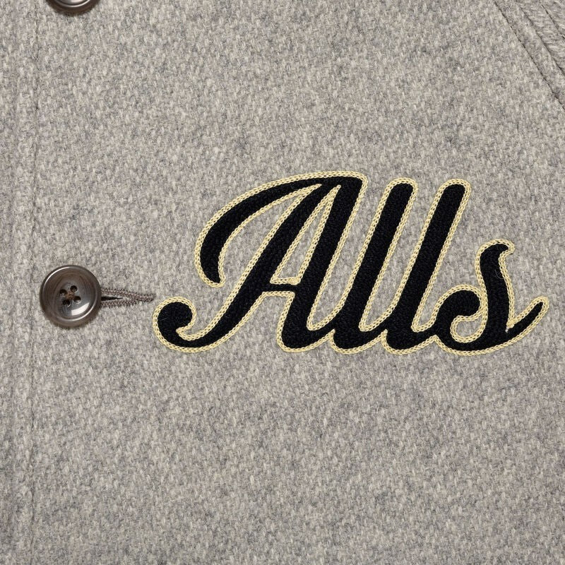 HUMAN MADE Wool Varsity Jacket Gray