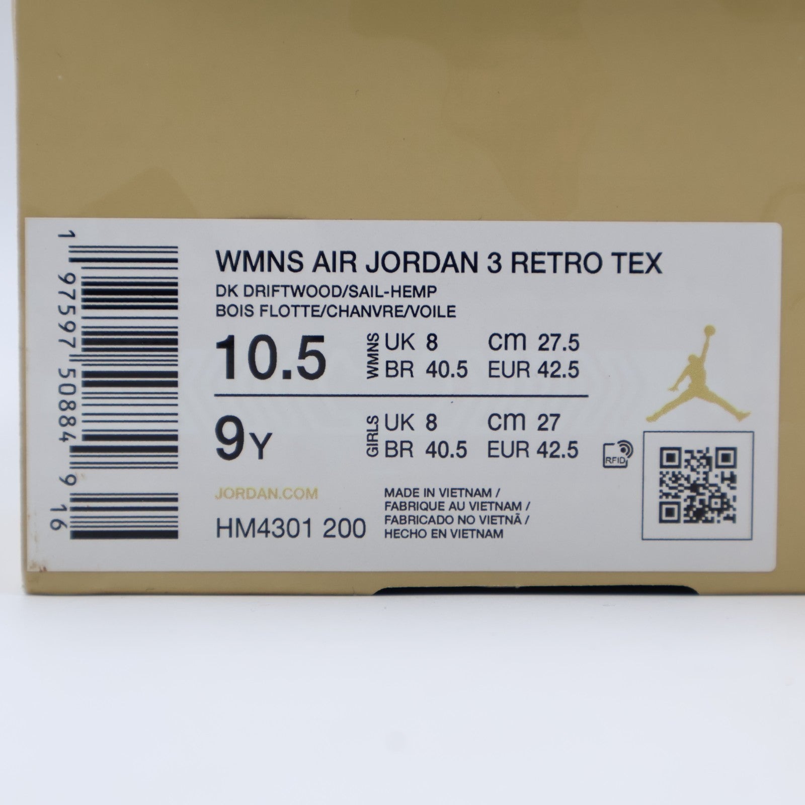 HM4301-200 Nike Air Jordan 3 Retro TEX Desert Camo (Women's)