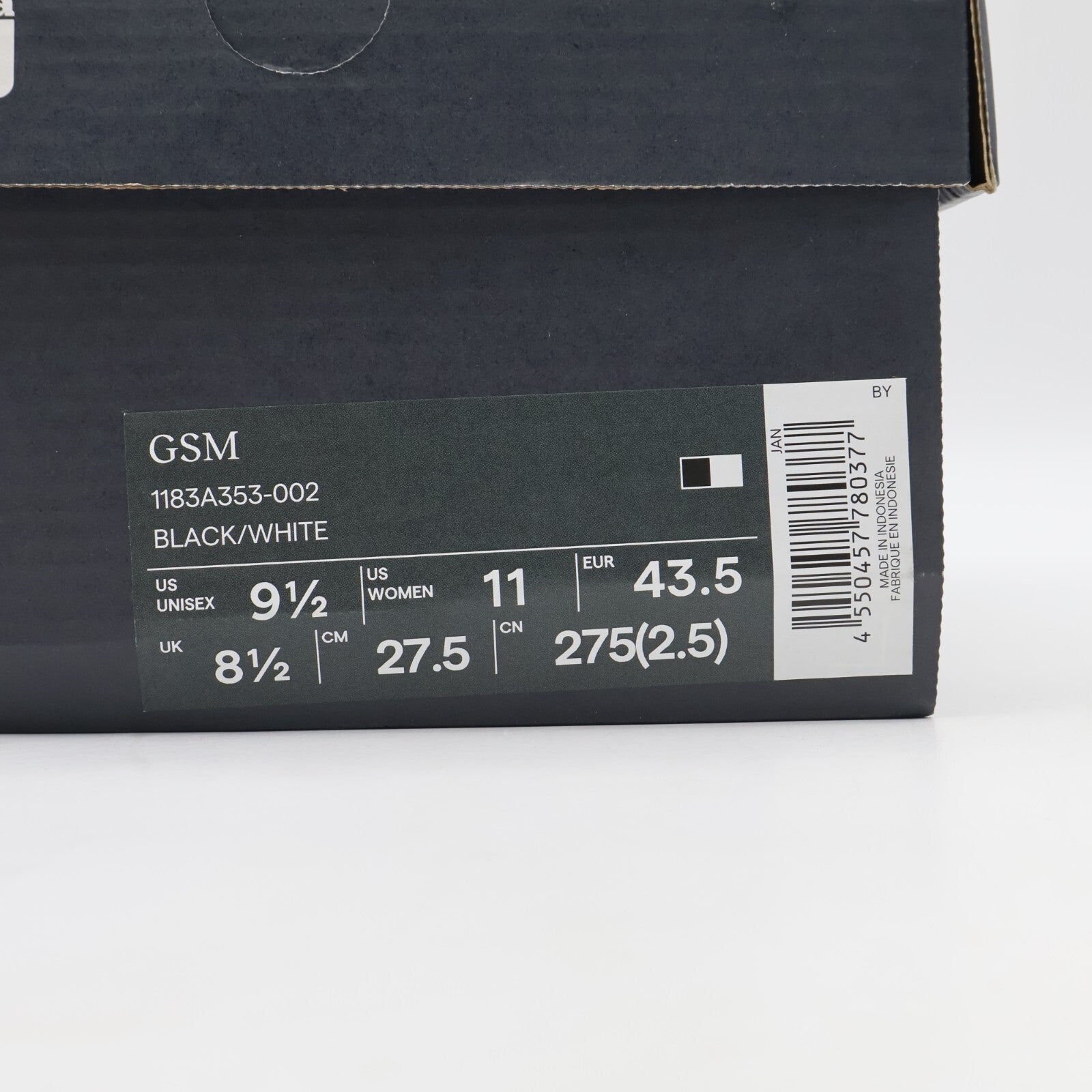 1183A353-002 Onitsuka Tiger GSM Black White (Men's)