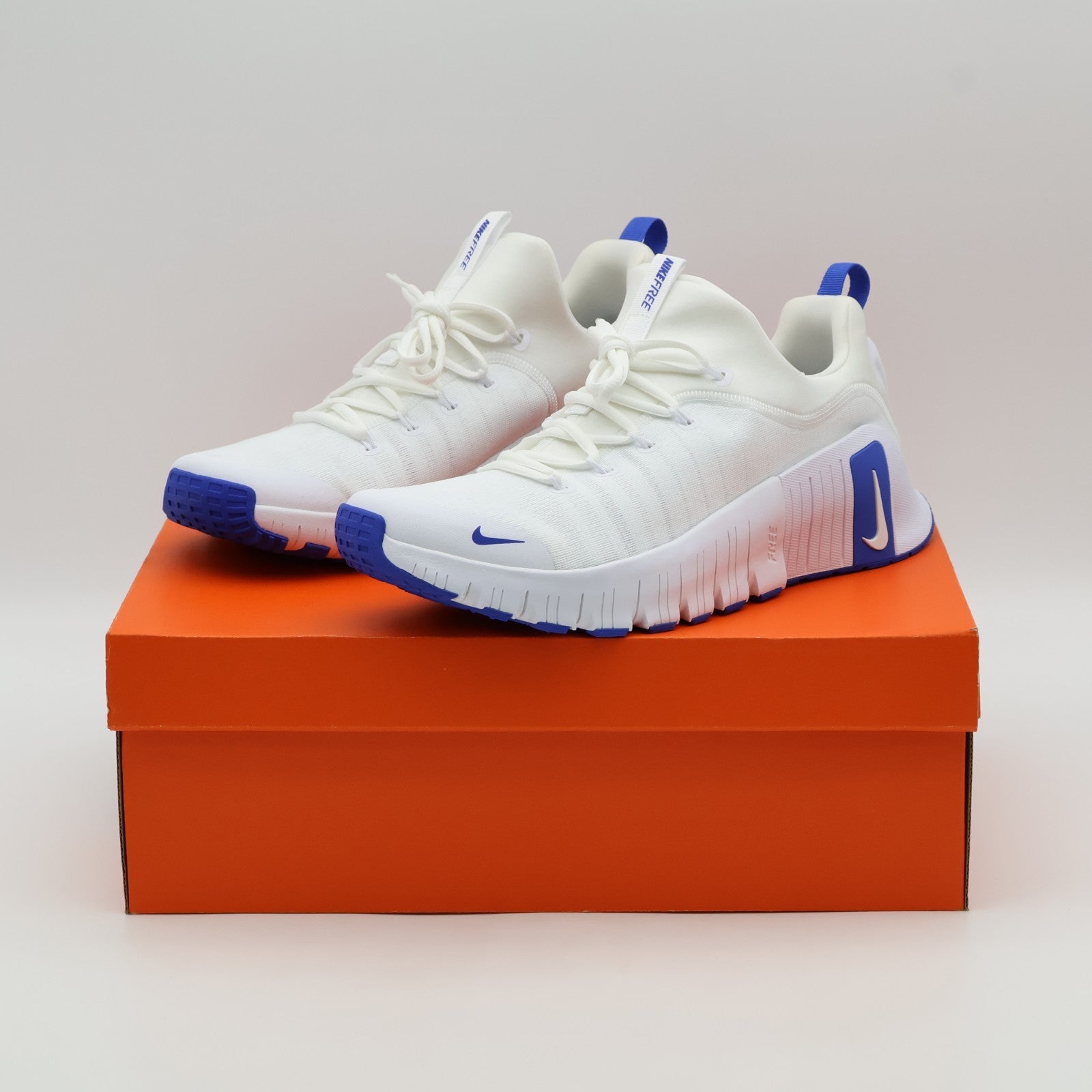 FJ7127-102 Nike Free Metcon 6 White White Game Royal (Men's)