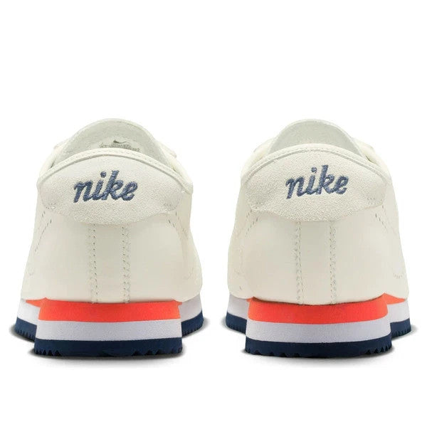 HQ1841-101 Nike Cortez Leather Sail White Light Crimson Midnight Navy (Women's)