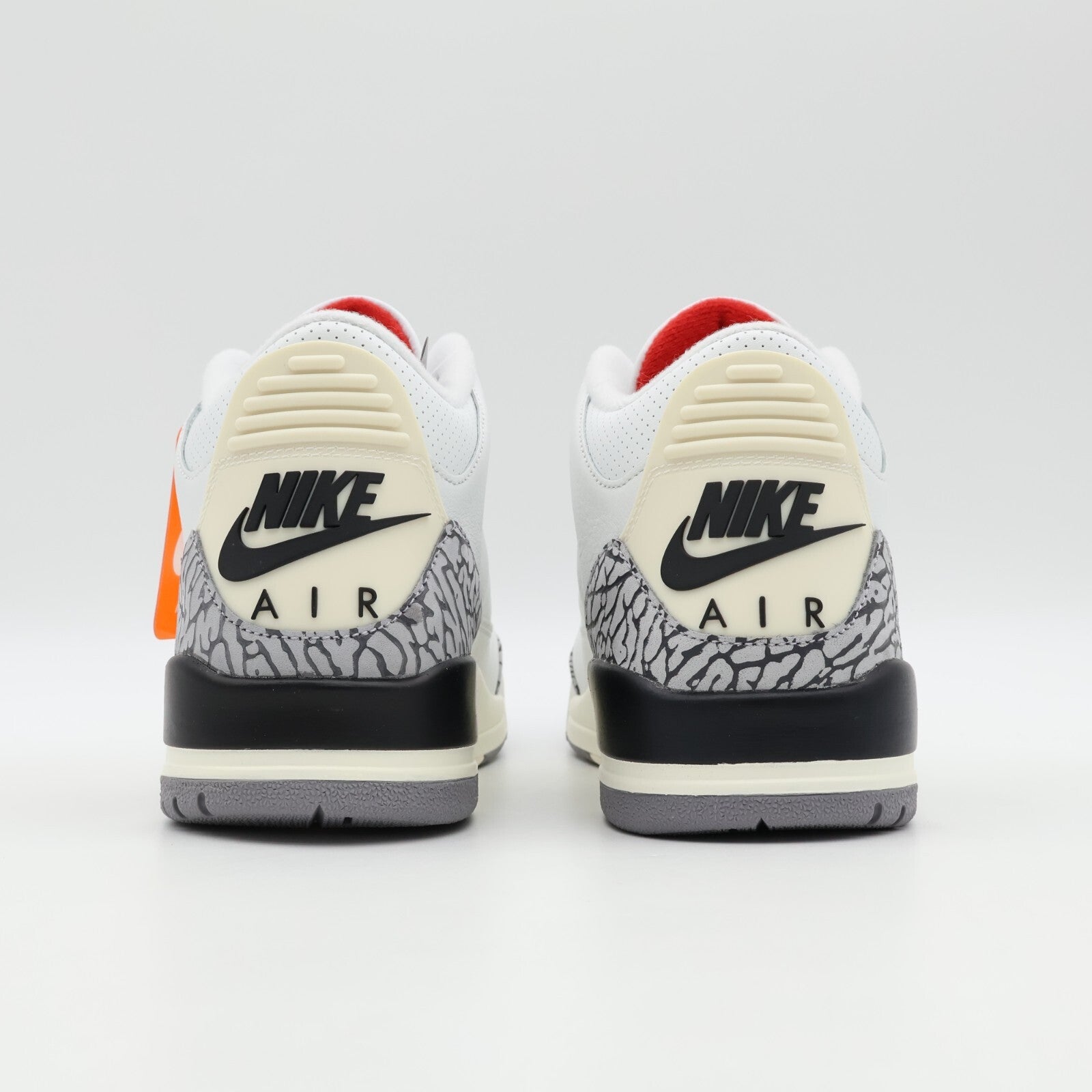 DN3707-100 Nike Air Jordan 3 Retro White Cement Reimagined Fire Red (Men's)