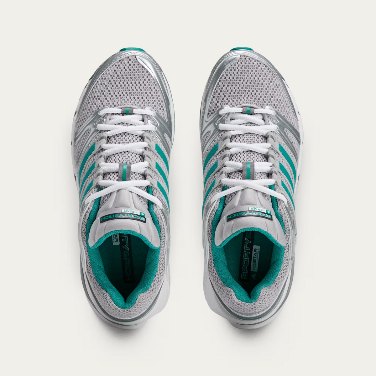 IH9708 Sporty Rich adidas Originals Adistar Control 5 Grey Two Pure Teal (Men's)