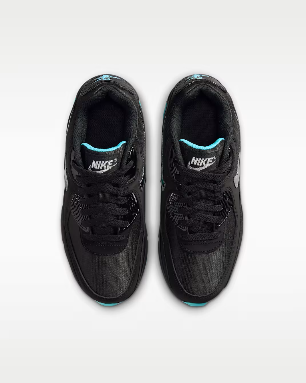 IM7744-001 Nike GS Air Max 90 SE "Black/Gamma Blue" (Kids)