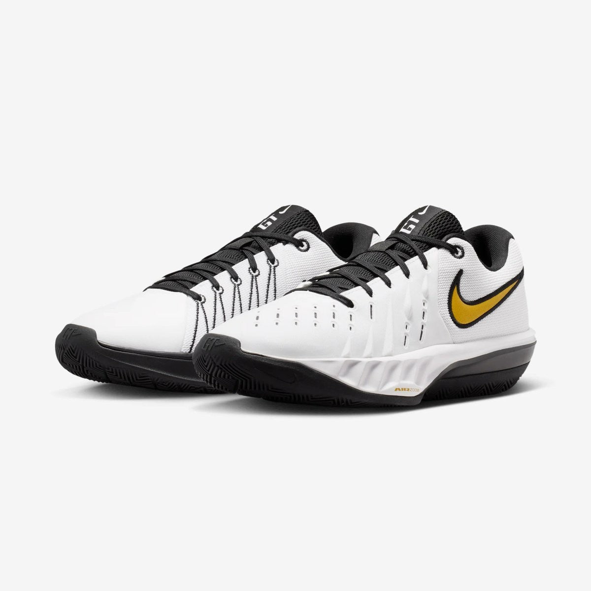 HV9775-103 Nike Air Zoom GT Cut Academy 2 "White/Black/Metallic Gold"(Men's)