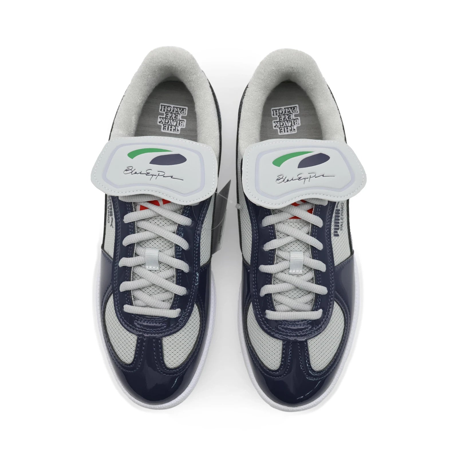 406042-01 BlackEyePatch Puma Cup Palermo Premium Cool Light Gray New Navy (Men's