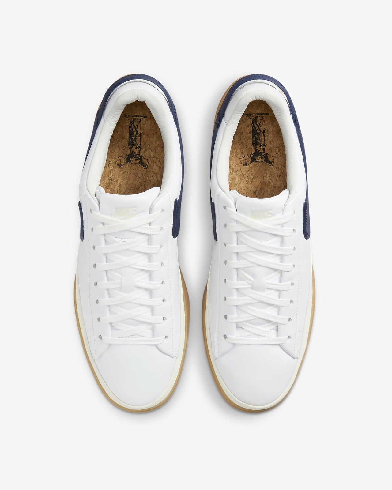 HF3119-102 Nike Blazer Phantom Low White Summit White Gum Yellow Midnight (Men's