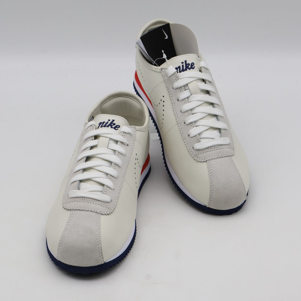 HQ1841-101 Nike Cortez Leather Sail White Light Crimson Midnight Navy (Women's)