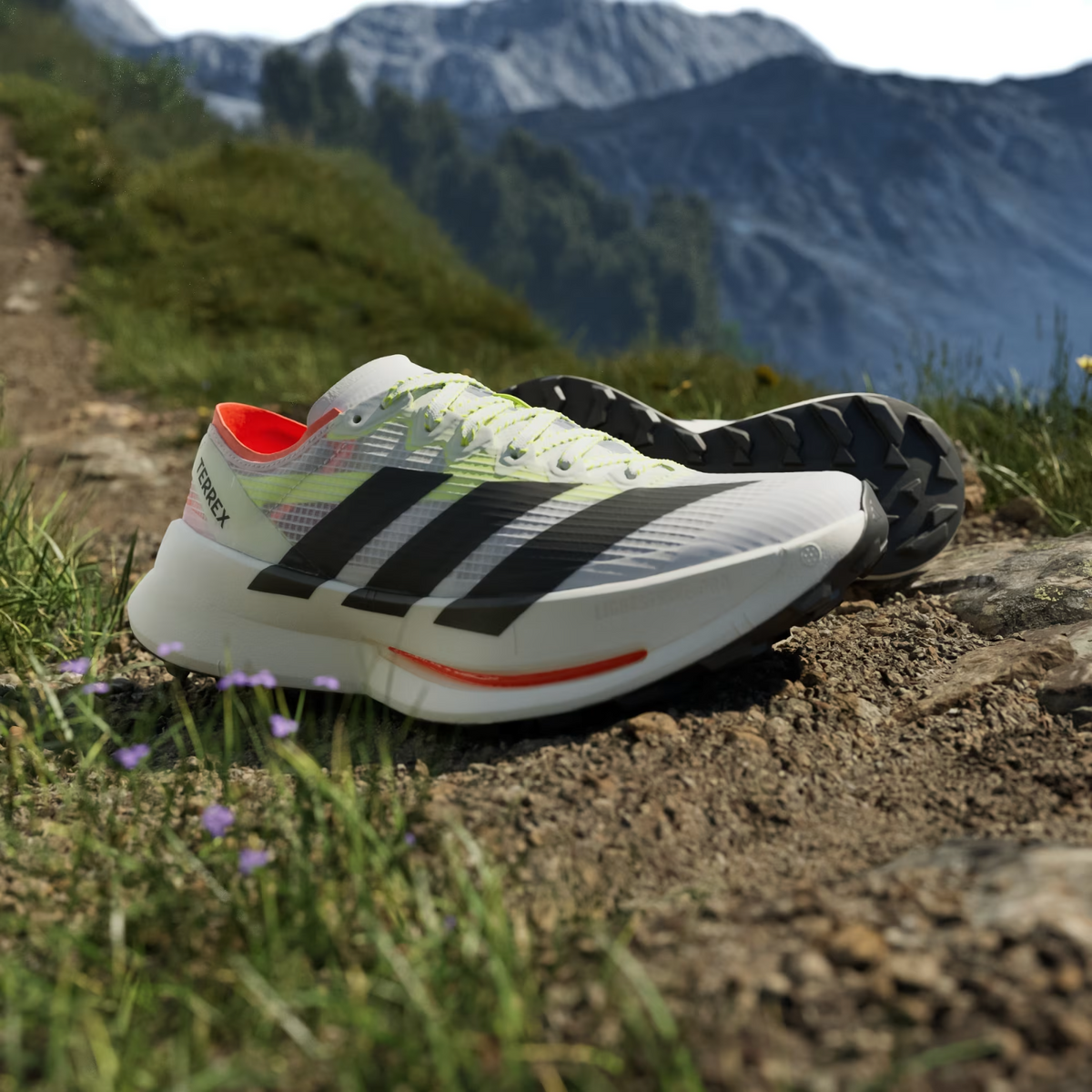 JS3534 adidas Terrex Agravic Speed Ultra 2 Trail Running Cloud White (Men's)