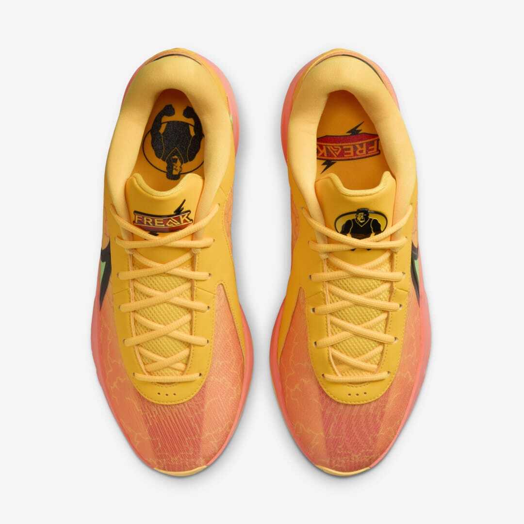 FJ7807-601 Nike Giannis Freak 6 Light Wild Mango Black Laser Orange (Men's)