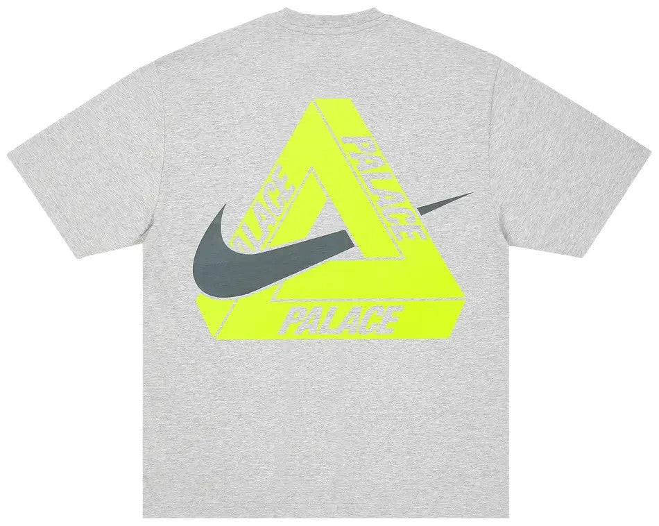 PALACE Nike Tri Swoosh T-Shirt Grey Marl