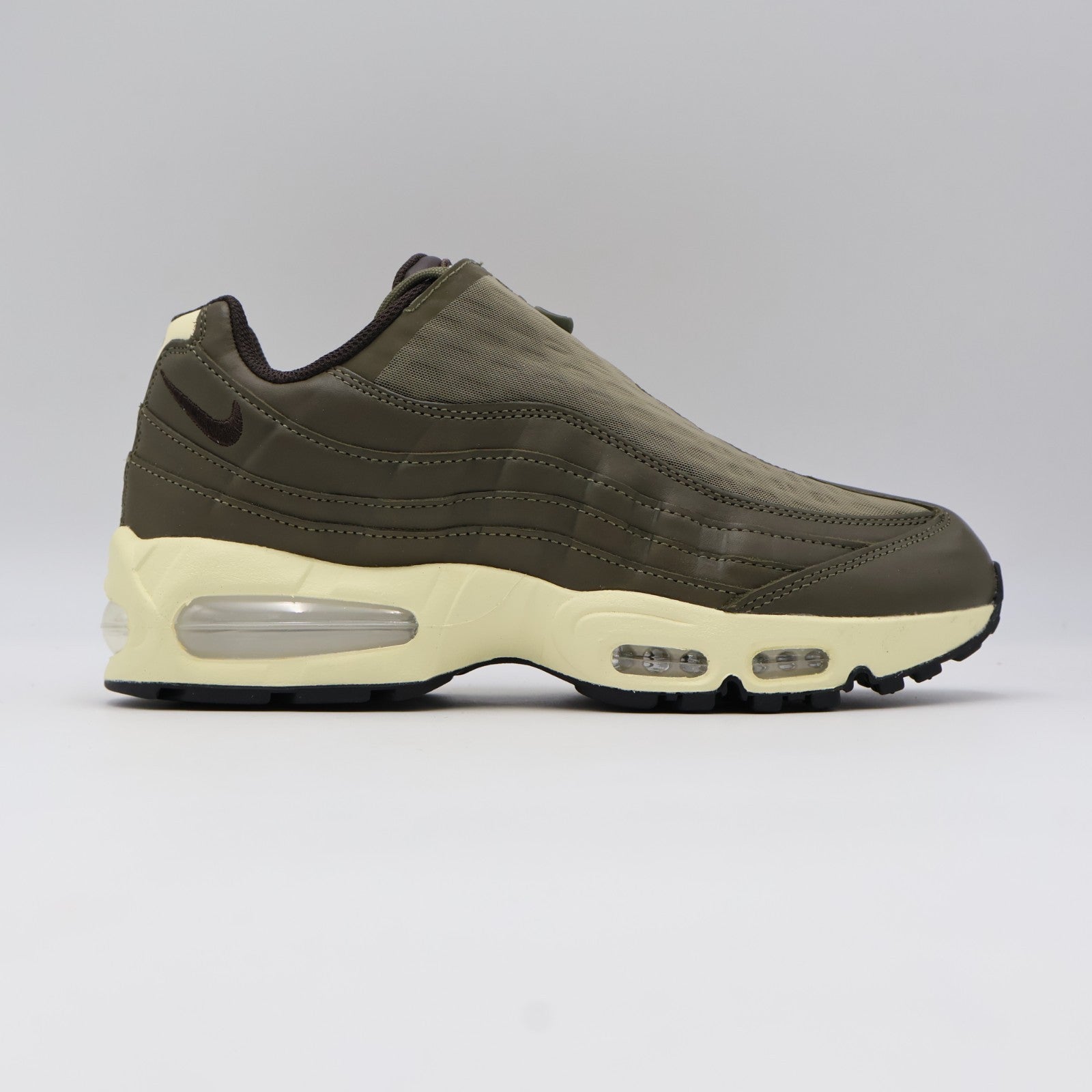 IQ3466-200 Nike Air Max 95 Big Bubble Zip "Medium Olive/Alabaster" (Men's)