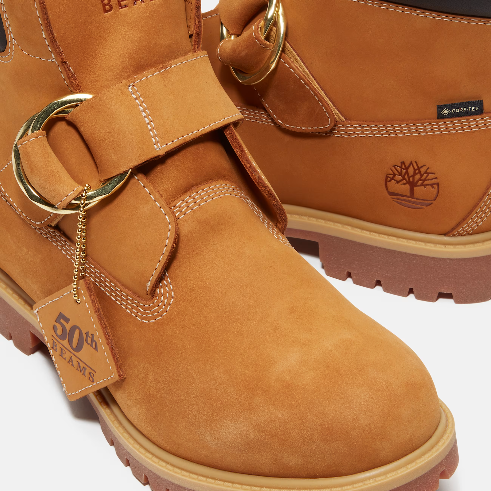 TB0A5NGSEYJ BEAMS Ã Timberland 6-Inch Premium Ring Boot GORE-TEX Wheat (Men's)