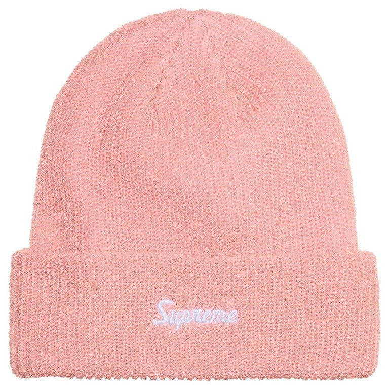 Supreme Loose Gauge Beanie (26FW) Pink Reflective