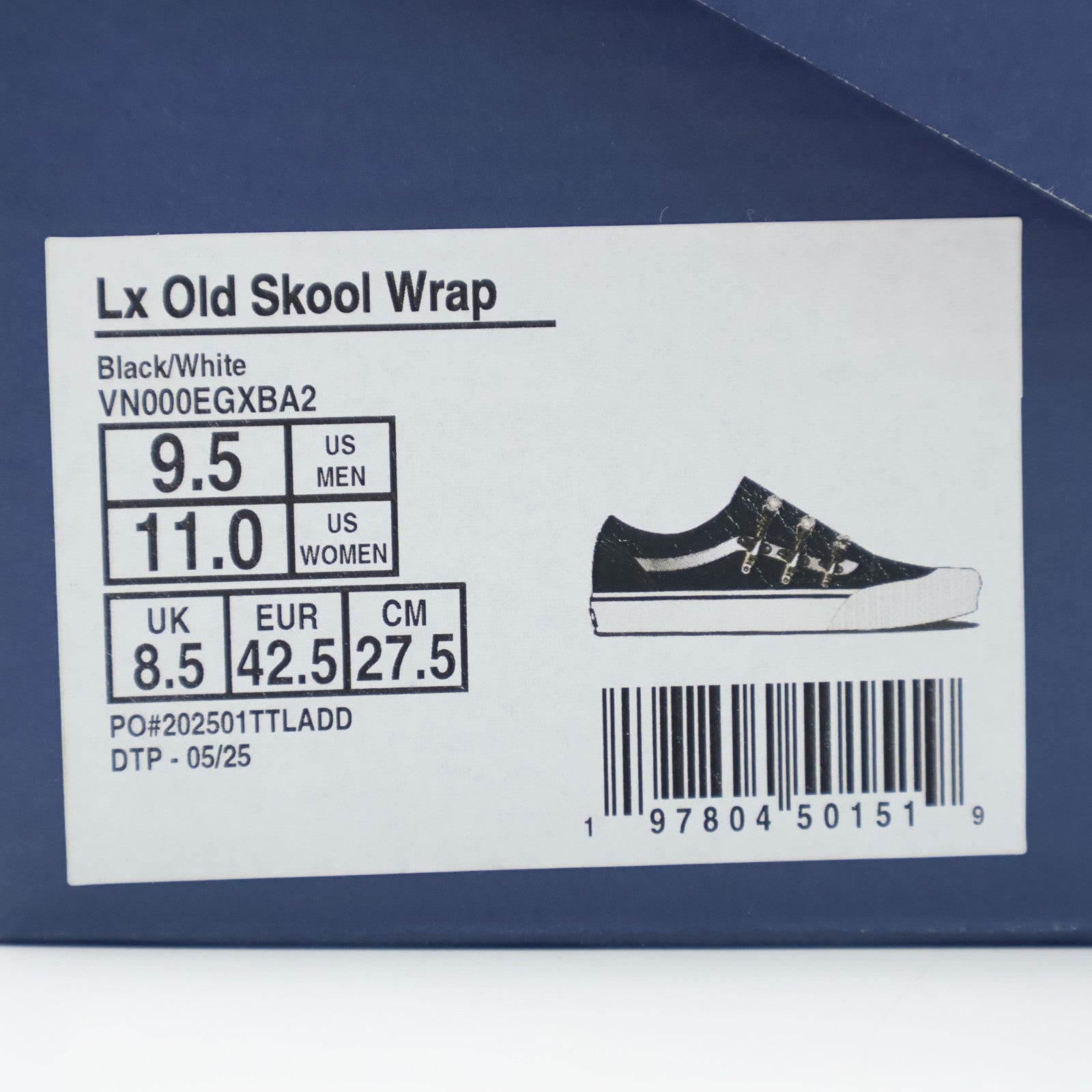 VN000EGXBA2 Vans Premium Old Skool Wrap Black White Karina Rozunko (Men's)