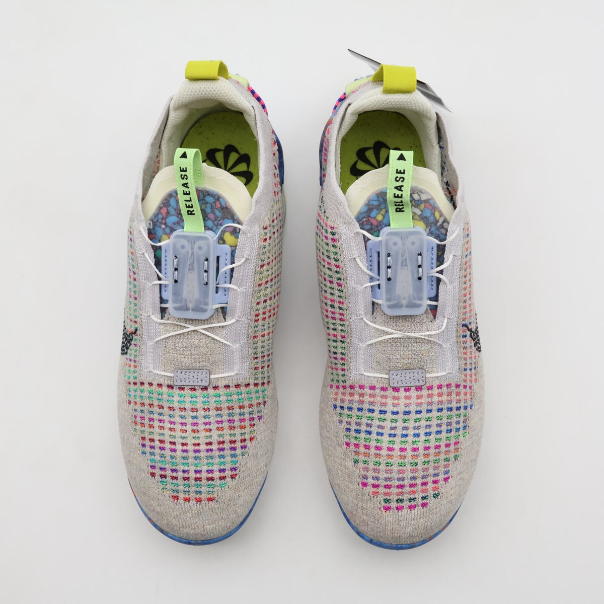 CJ6740-001 Nike Air Vapormax 2020 Flyknit Pure Platinum Multi Color Black (Men's