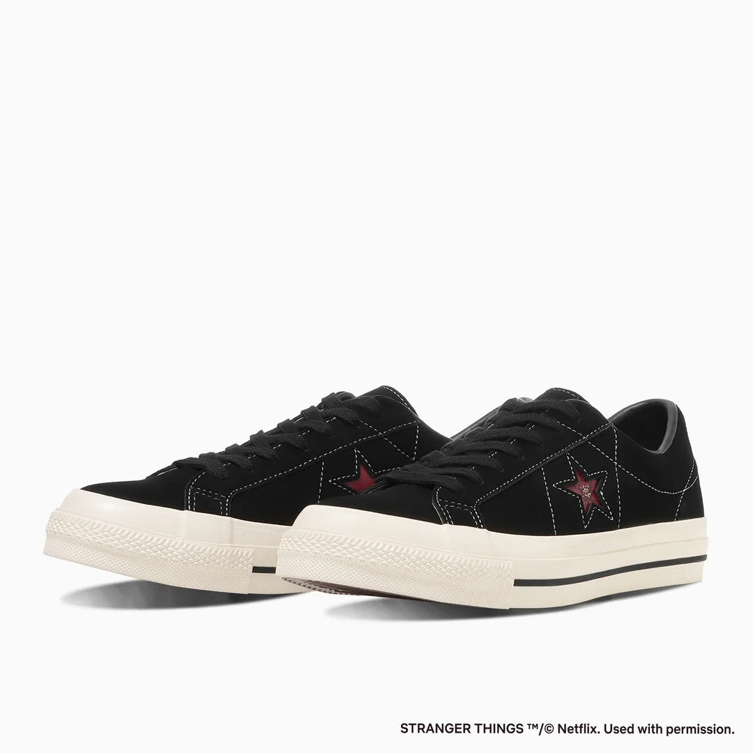 33702430 Stranger Things 5 Converse One Star Suede Black (Men's)