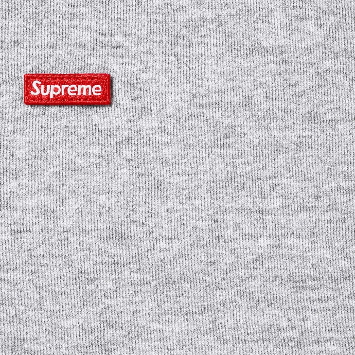 Supreme Small Box Drawcord Hooded Sweatshirt (26SS) Heather Grey