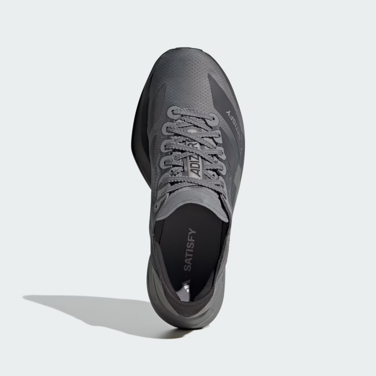 KH8439 Satisfy adidas Adizero Adios Pro 4 Core Black Grey Five (Men's)