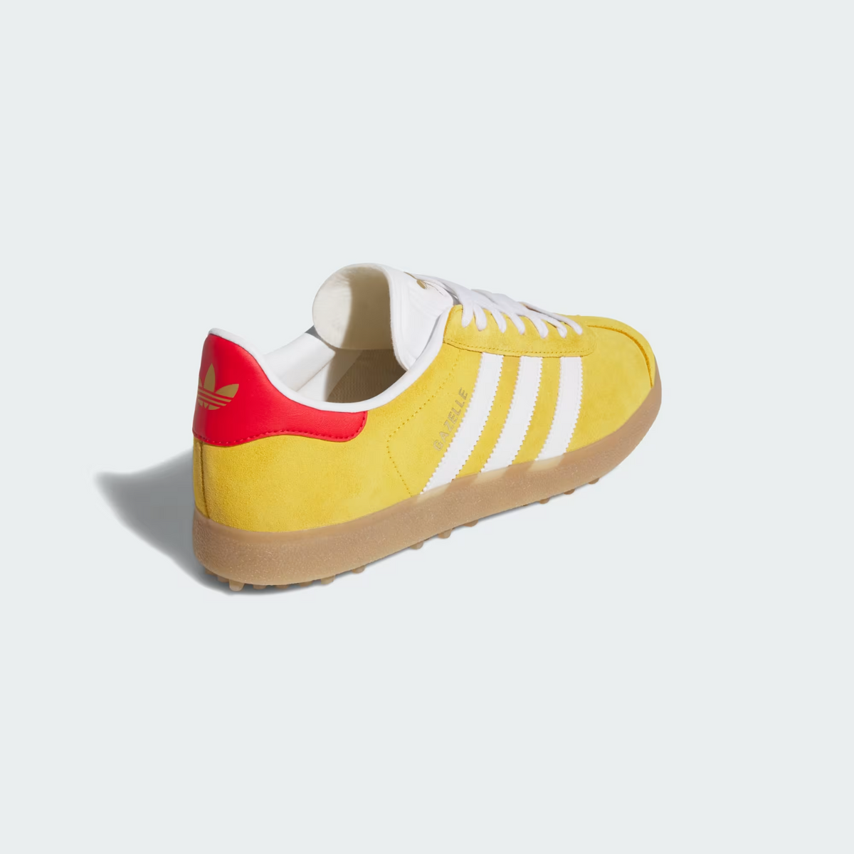JS1896 adidas Gazelle Spikeless Golf Bold Gold/Cloud White/Better Scarlet (Men's