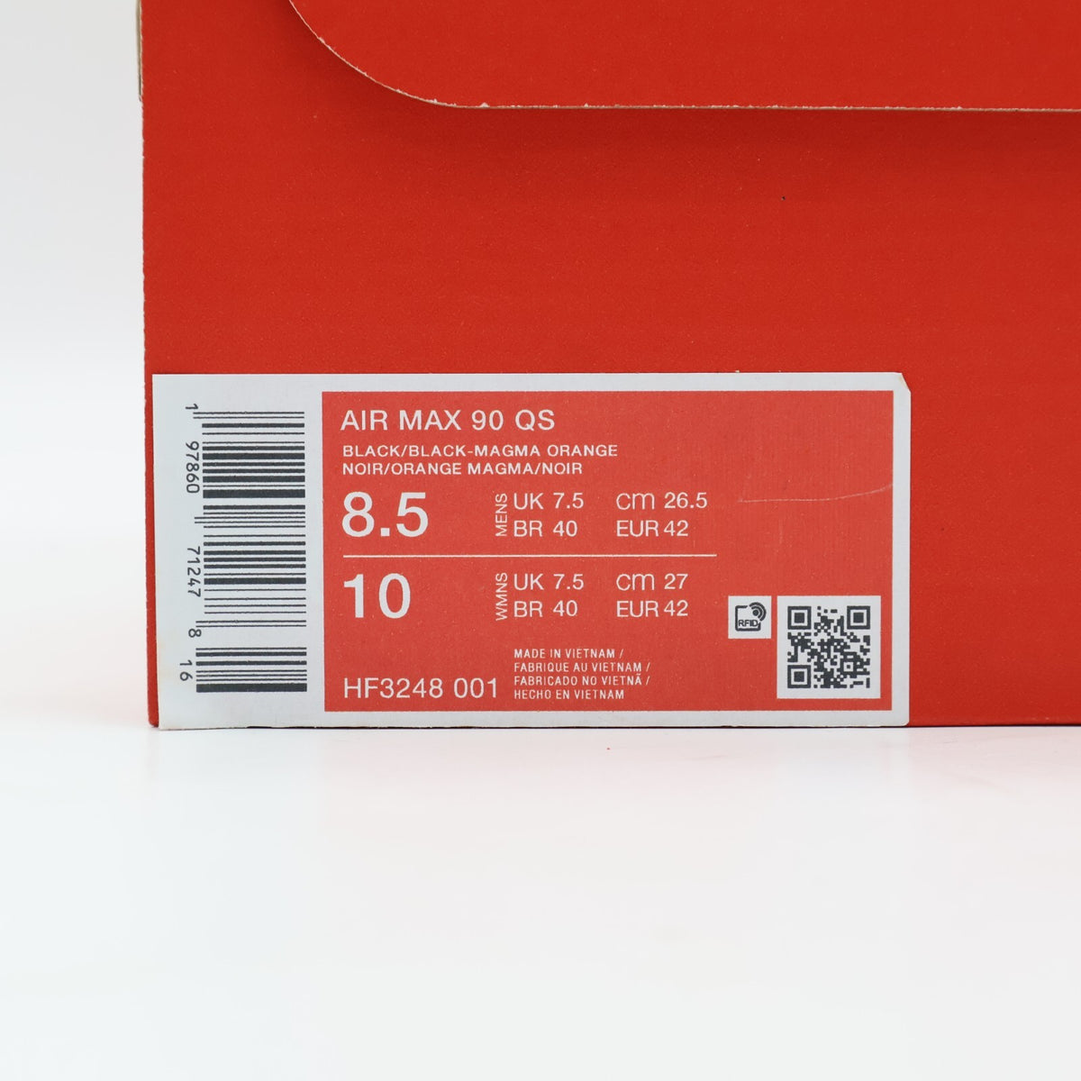 HF3248-001 Nike Air Max 90 QS Volcano (Men's)