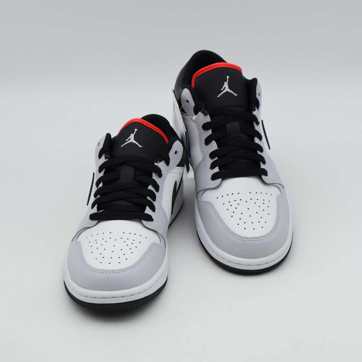 553558-045 Nike Air Jordan 1 Low Neutral Grey Infrared 23 Black (Men's)