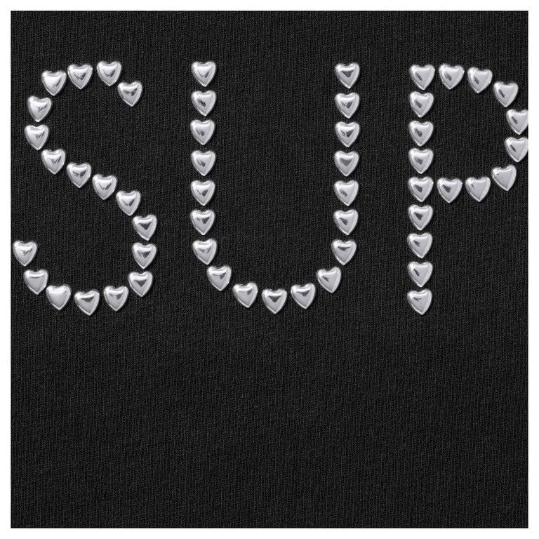 Supreme Hearts Studded S/S Top Black