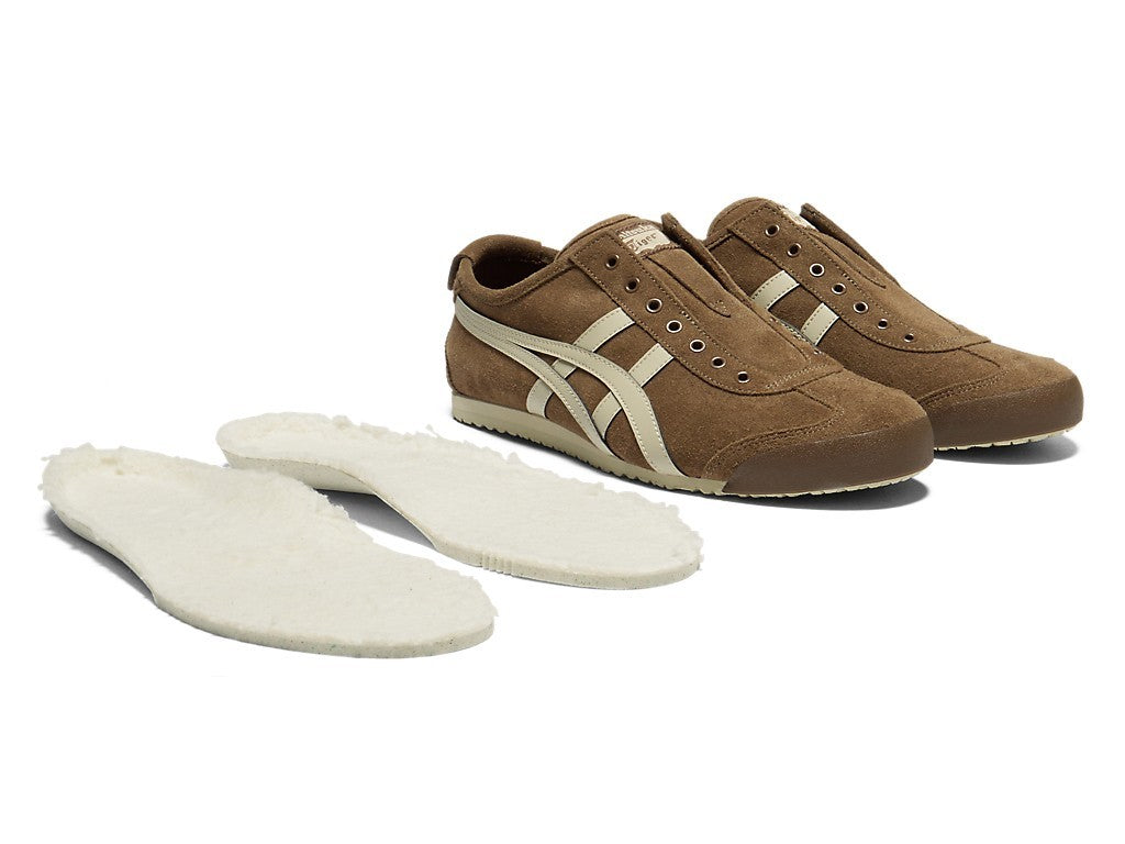 1183C157-202 Onitsuka Tiger Mexico 66 Slip-On "Brown Storm/Putty" (Men's)