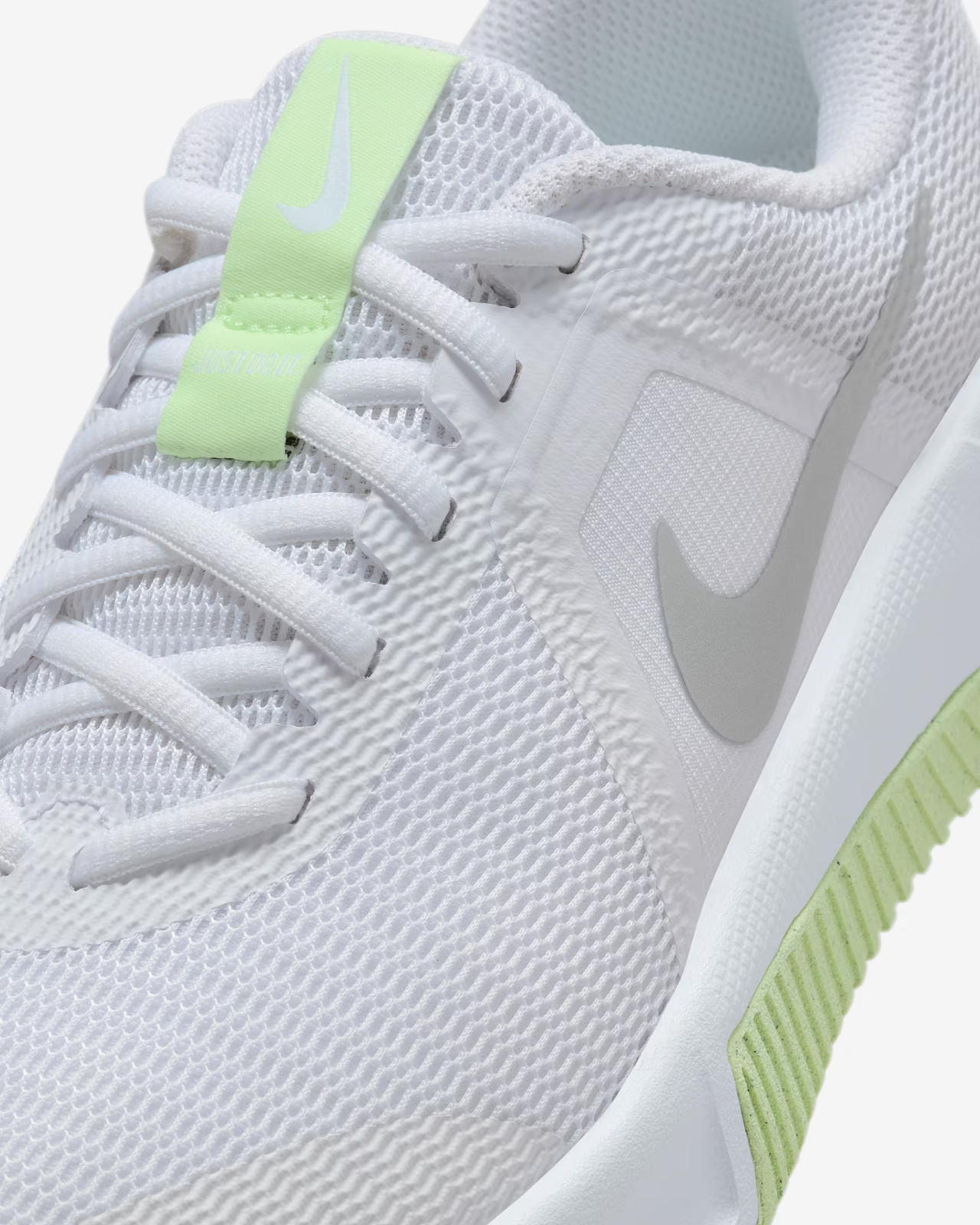 FQ1830-108 Nike  MC Trainer 3 White Barely Volt Metallic Silver (Women's)