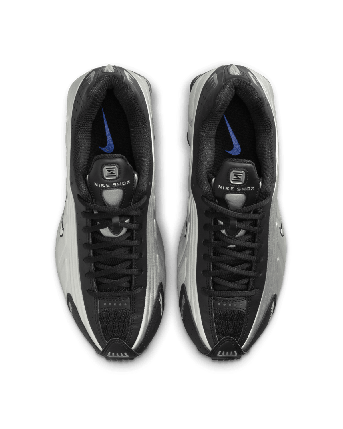 AR3565-006 Nike Shox R4 Black Metallic Silver Racer Blue (Women's)