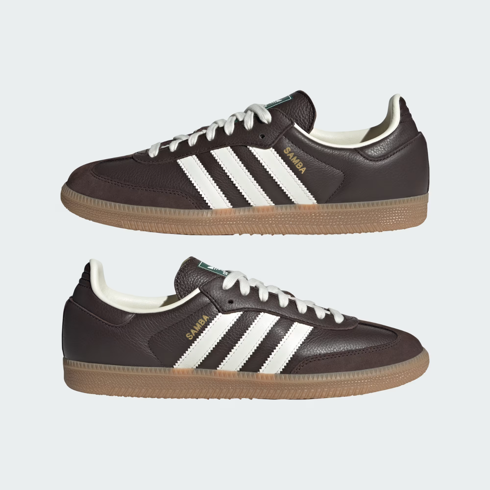 JR0891 adidas Originals Samba OG Dark Brown Off White Gum (Men's)