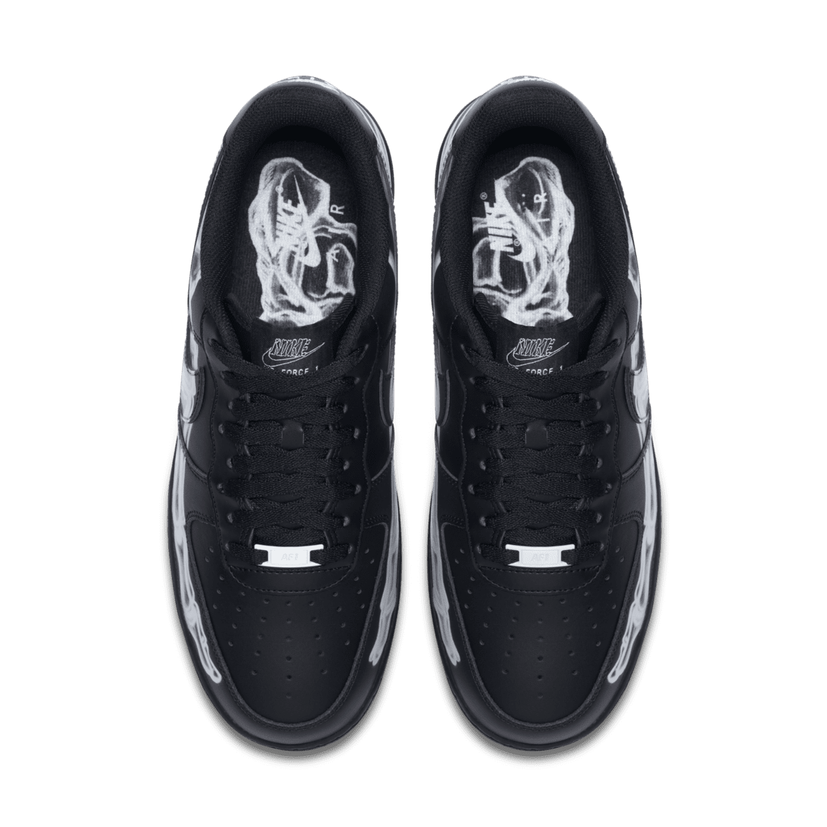 BQ7541-001 Nike Air Force 1 Low Black Skeleton (Men's)