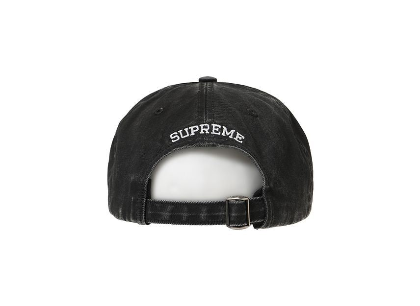 Supreme Pigment Coated S Logo 6-Panel Black