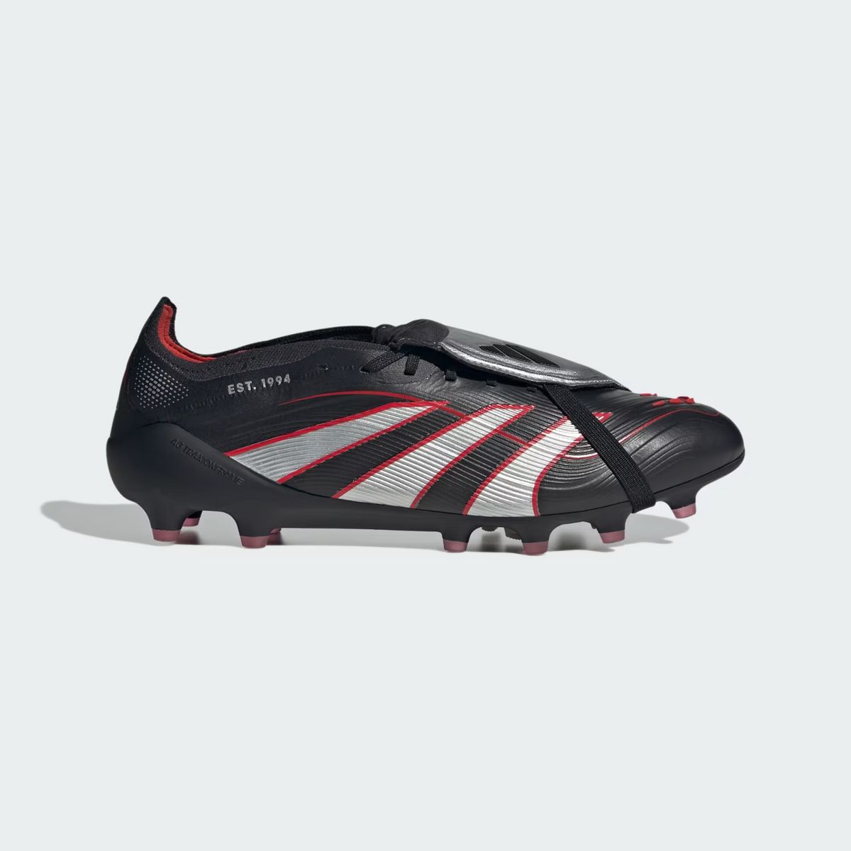 HQ2275 adidas Predator Elite BSR FT Core Black Silver Metallic Vivid Red (Men's)