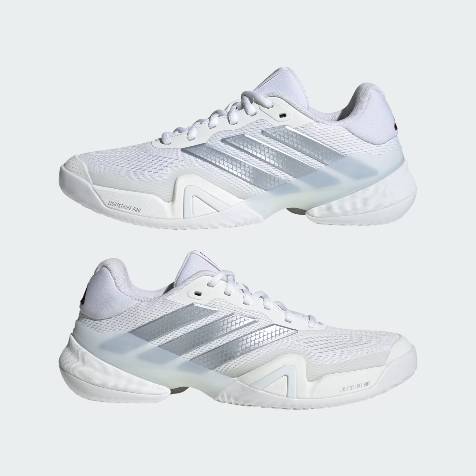 KK4377 adidas Barricade 14 Tennis "Cloud White/Tech Grey Metallic" (Men's)