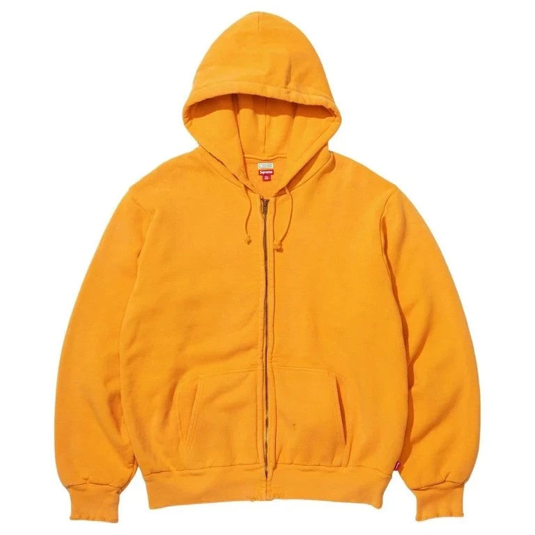 Supreme x A.PRESSE Vintage Zip Up Hooded Sweatshirt Yellow