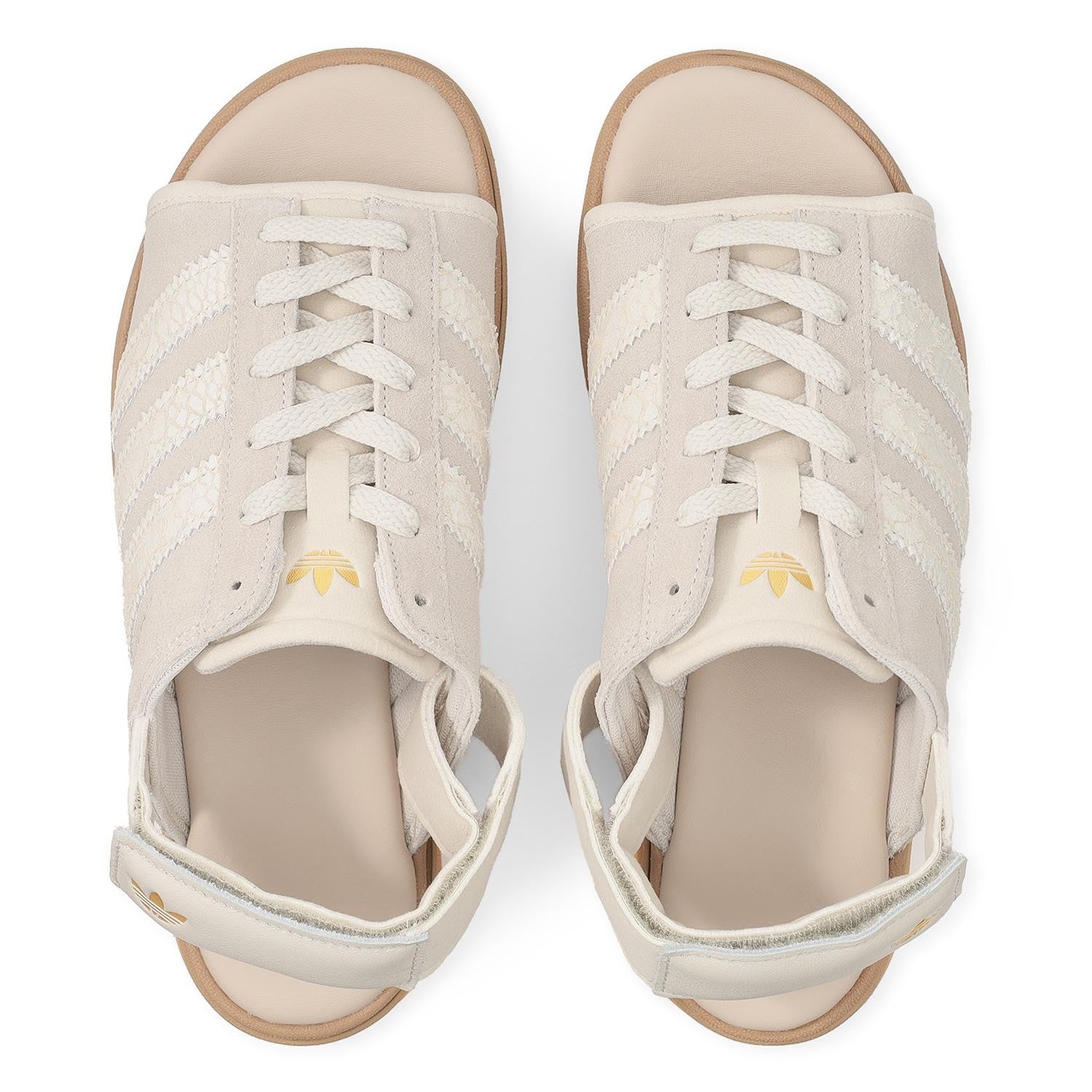IH6632 adidas Gazelle Bold Sandals Alumina Gold Metallic (Women's)