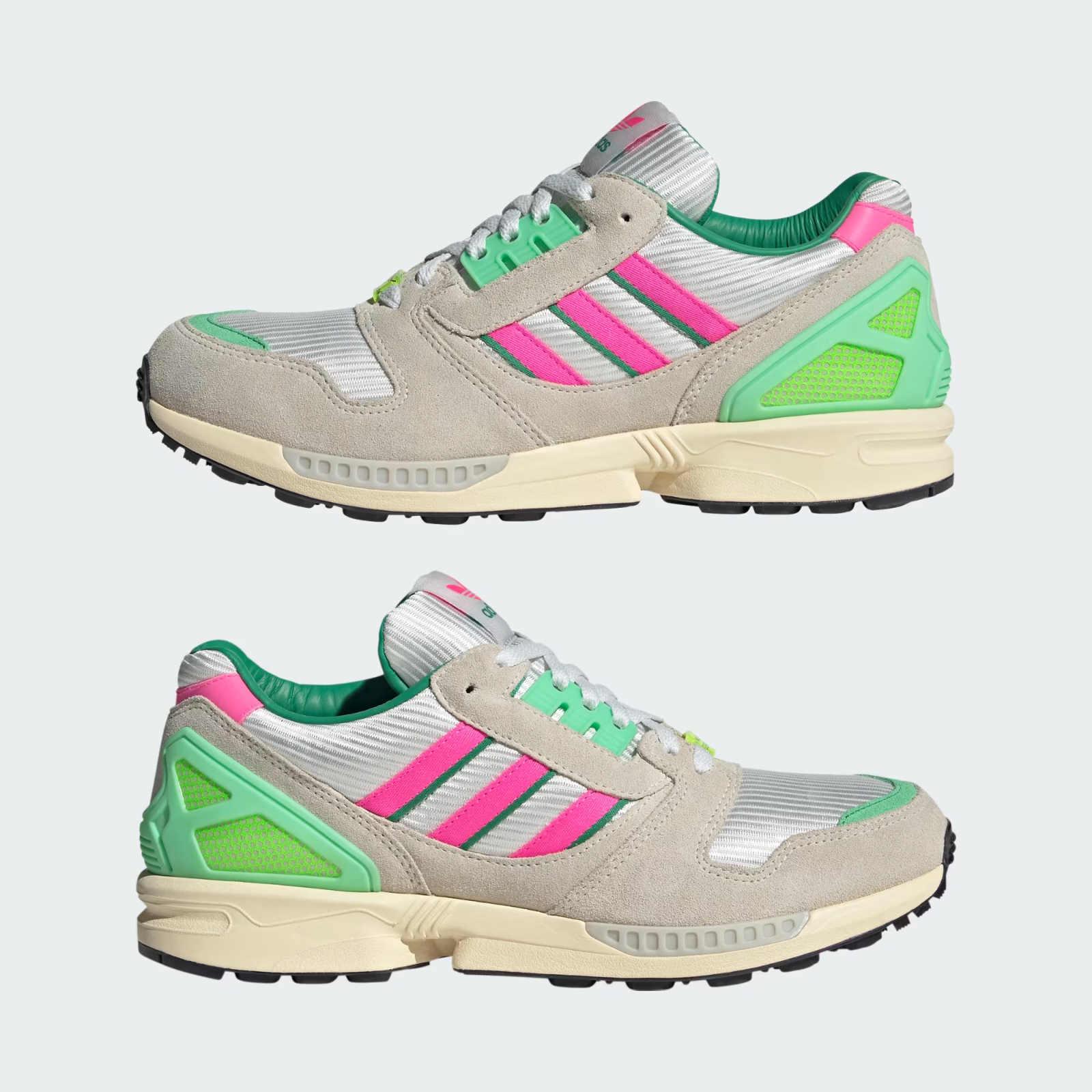KI4726 adidas ZX 8000 "Off White/Lucid Pink/Semi Court Green" (Men's)