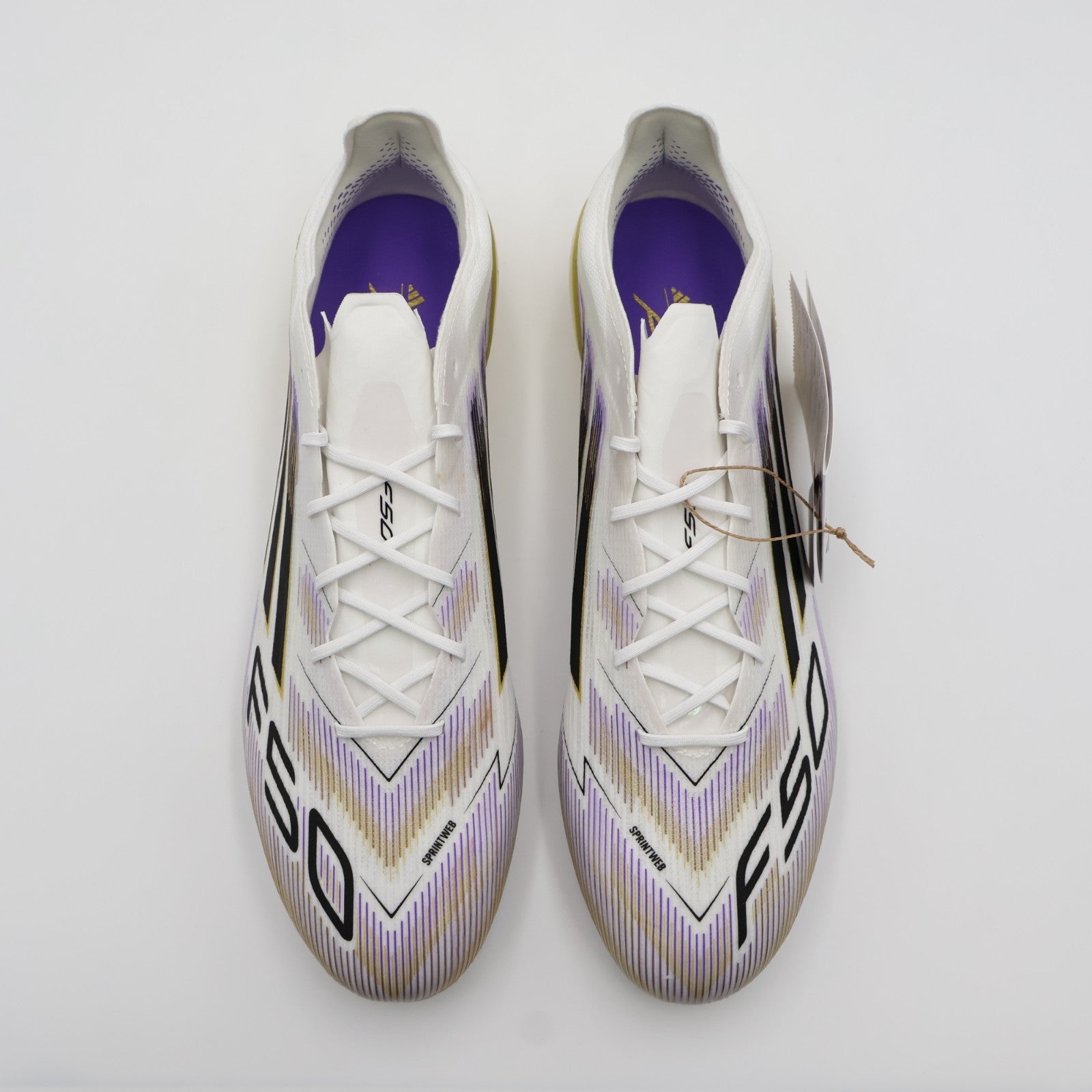 JR2119 adidas F50 Elite AG Cloud White Core Black Gold Metallic (Men's)