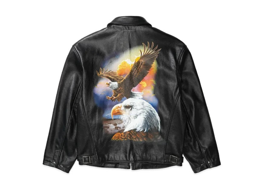 Supreme x MM6 Maison Margiela x Schott Eagle Leather Jacket "Black"