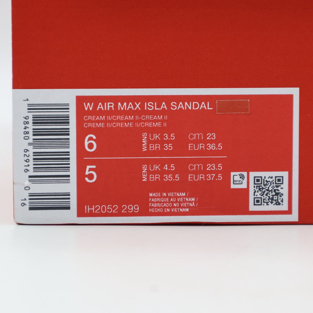 IH2052-299 Nike Women's Air Max Isla Cream 2 (Women's)