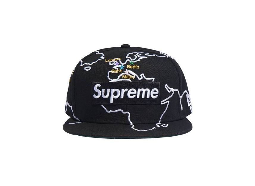 Supreme Worldwide Box Logo New Era Black